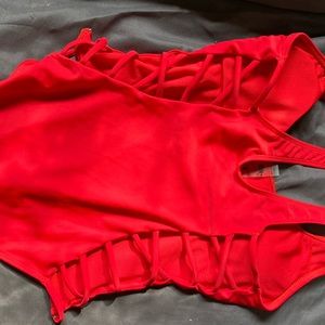 Side Cutout Red One Piece ❤️